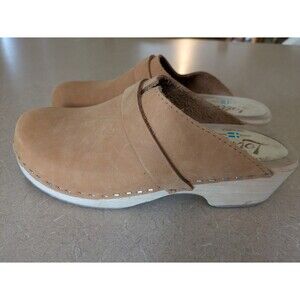 Lotta From Stockholm Tan Leather Clogs
